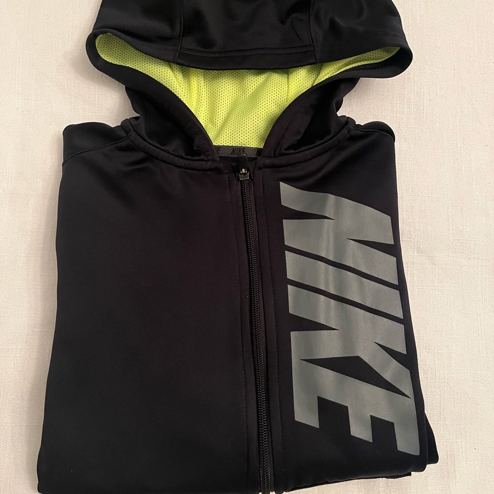 Nike zip up hooded sweatshirt - youth large